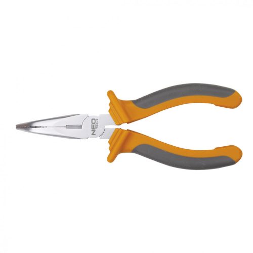 Neo Tools hosszúcsörü fogó hajl. 200mm műanyag nyéllel