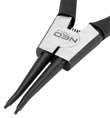 Neo Tools Zégergyűrű fogó 180mm, külső, egyenes, CrMo, 19 - 60mm, csúcs diameter 1,8 - 2,5mm
