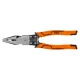 Neo Tools Kombinált fogó, multifunkciós, vezetékcsupaszító és krimpelő funkcióval, polírozott króm vanádium, 220mm