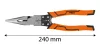 Neo Tools Oldalcsípő fogó, multifunkciós, vezetékcsupaszító és krimpelő funkcióval, polírozott króm vanádium, 220mm