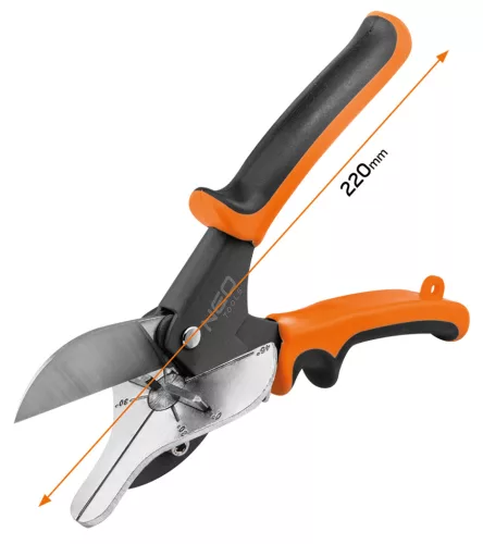 Neo Tools Profilvágó gérvágó olló, szögmérővel
