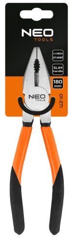 Neo Tools Kombinált fogó 180mm, Slim széria, keskenyített fogantyú