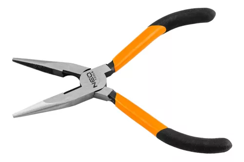 Neo Tools Hosszúcsőrű fogó 160mm, Slim széria, keskenyített fogantyú