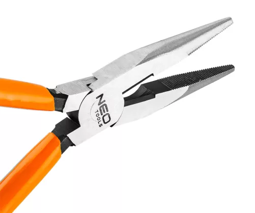 Neo Tools Hosszúcsőrű fogó 160mm, Slim széria, keskenyített fogantyú