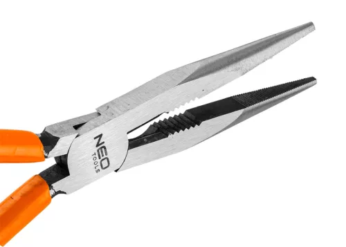 Neo Tools Hosszúcsőrű fogó 200mm, Slim széria, keskenyített fogantyú