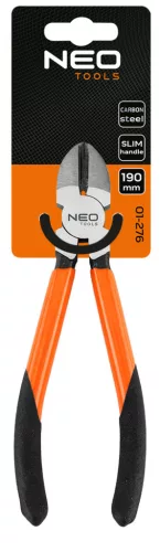 Neo Tools Oldalcsípő fogó 190mm, Slim széria, keskenyített fogantyú