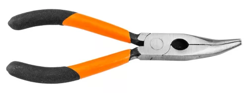 Neo Tools Hajlított csőrű fogó 160mm, Slim széria, keskenyített fogantyú