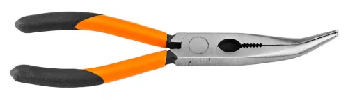 Neo Tools Hajlított csőrű fogó 200mm, Slim széria, keskenyített fogantyú