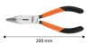 Neo Tools Hajlított csőrű fogó 200mm, Slim széria, keskenyített fogantyú