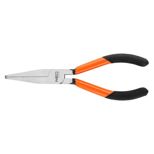 Neo Tools Laposcsőrű fogó 160mm, Slim széria, keskenyített fogantyú