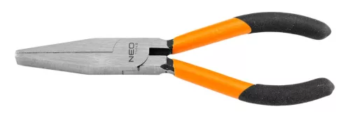 Neo Tools Laposcsőrű fogó 160mm, Slim széria, keskenyített fogantyú