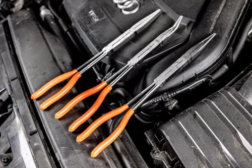 Neo Tools Duplacsuklós fogó, egyenes hosszúcsőrű, 330mm, CRV