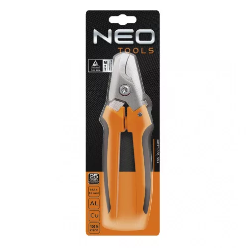 Neo Tools kábelvágó fogó 185mm m:13mm alu,réz