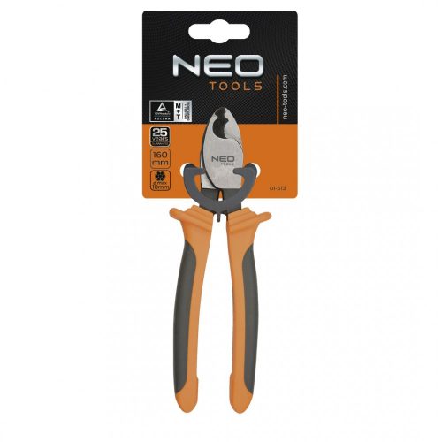 Neo Tools kábelvágó fogó 160mm max:10mm alu,réz