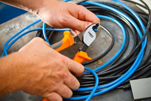 Neo Tools kábelvágó fogó 160mm max:10mm alu,réz