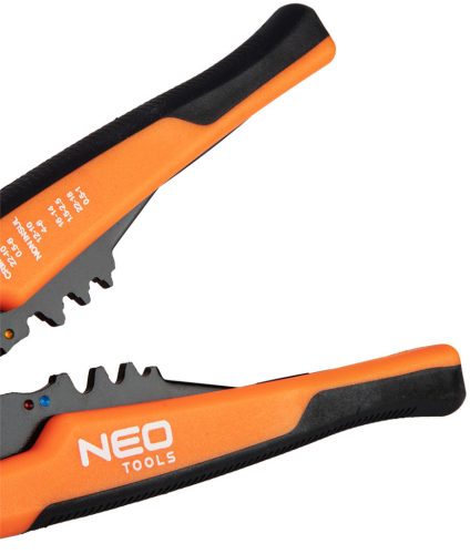 Neo Tools Kábelcsupaszító fogó, automata 200mm + csatlakozók 230db