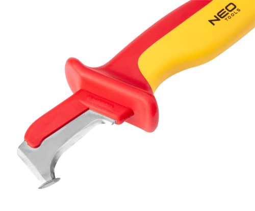 Neo Tools Kábelvágó kés 1000V, 180MM, szigetelt, kampós penge