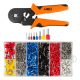 Neo Tools Érvéghüvely fogó 205mm, 4 sarkos, 1200db érvéghüvellyel