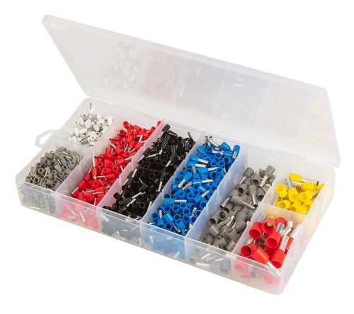 Neo Tools Érvéghüvely fogó 205mm, 4 sarkos, 1200db érvéghüvellyel