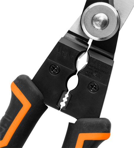 Neo Tools Kábelvávó fogó vezeték csupaszítóval 180mm, réz és alu kábelekhez 0.75-2.5mm2-ig