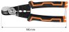 Neo Tools Kábelvávó fogó vezeték csupaszítóval 180mm, réz és alu kábelekhez 0.75-2.5mm2-ig