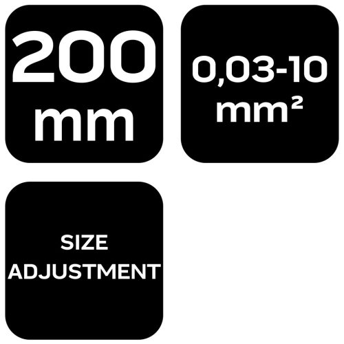 Neo Tools Kábelcsupaszító fogó, automata 200mm, 0.03-10mm2,