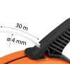 Neo Tools Behúzószalag, 30mx4mm ABS anyag, műanyag ház, vezetékrögzítő hurok