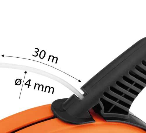 Neo Tools Behúzószalag, 30mx4mm ABS anyag, műanyag ház, vezetékrögzítő hurok