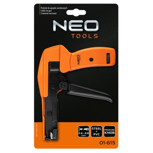 Neo Tools Kábelkötegelő pisztoly, 50-350mm kábelkötegelőkhöz, 8,8mm szélességig