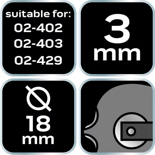 Neo Tools Vágókorong csővágóhoz, 02-402, 02-403, 02-429-hoz, 6db