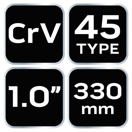Neo Tools Csőfogó 45fok, 1", CrV Line, 330mm