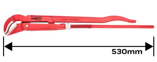 Neo Tools Csőfogó 45fok, 2", CrV, Line, 530mm