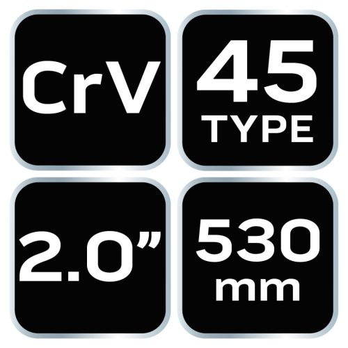 Neo Tools Csőfogó 45fok, 2", CrV, Line, 530mm