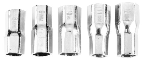 Neo Tools Csaptelepkulcs, csuklós 250mm, 5+1 cserélhető fej, 8-13mm