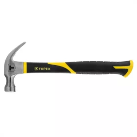 Topex kalapács szeghúzós 450g. üvegsz.nyéllel