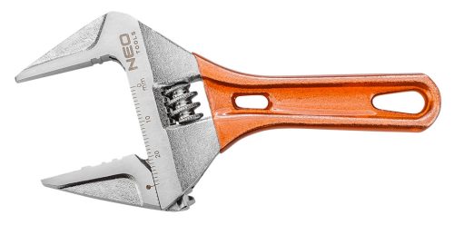 Neo Tools Állítható villáskulcs, csavarkulcs rövid, 118mm, 0-28mm