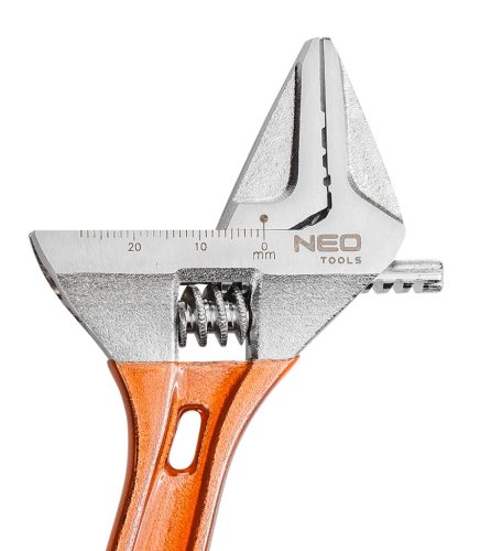 Neo Tools Állítható villáskulcs, csavarkulcs rövid, 118mm, 0-28mm