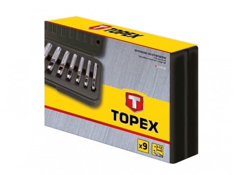 Topex bőrlyukasztó készlet 9r. 3-12mm