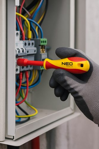 Neo Tools Szigetelt csavarhúzó készlet, hatlapú fejjel, 5db-os