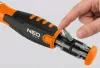 Neo Tools Racsnis csavarhúzó 12 bit, kétkomponensű nyél, mágneses befogószár