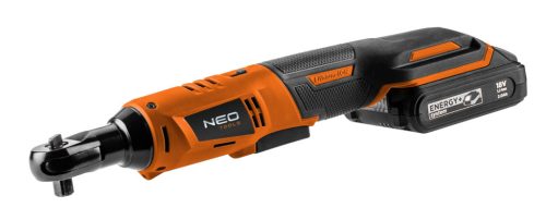 Neo Tools Akkus racsnis kulcs alapgép, 3/8"-os és 1/2-os adapterrel Energy+ (18V) (akku és töltő nélkül)