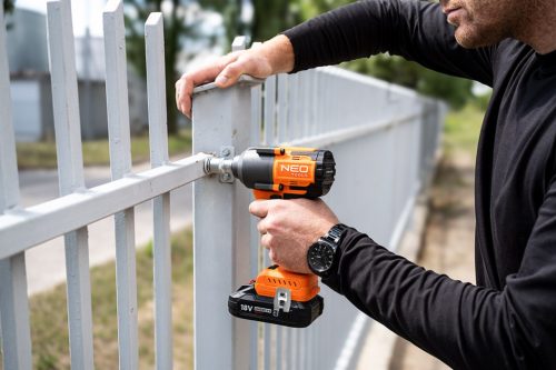 Neo Tools Akkus szénkefementes ütvecsavarozó alapgép 1/2" (négyszög) 850Nm Energy+ (18V) (akku és töltő nélkül)