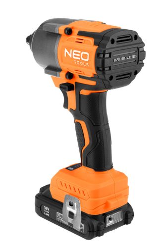 Neo Tools Akkus szénkefementes ütvecsavarozó alapgép 1/2" (négyszög) 850Nm Energy+ (18V) (akku és töltő nélkül)