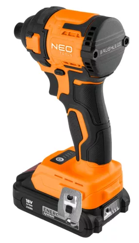 Neo Tools Akkus szénkefementes ütvecsavarozó alapgép 1/4"(bit, hatszög) 300Nm Energy+ (18V) (akku és töltő nélkül)