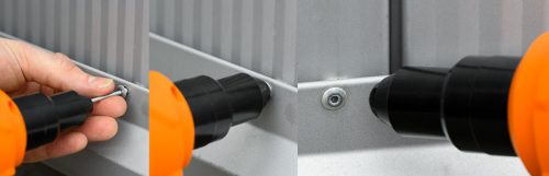 Neo Tools Akkus popszegecshúzó alapgép, 2,4-6-4mm 12000 N Energy+ (18V) (akku és töltő nélkül)