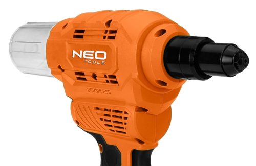 Neo Tools Akkus popszegecshúzó alapgép, 2,4-6-4mm 12000 N Energy+ (18V) (akku és töltő nélkül)