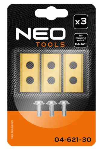 Neo Tools Fűnyírókés készlet 04-621 robotfűnyíróhoz, 3db/cs