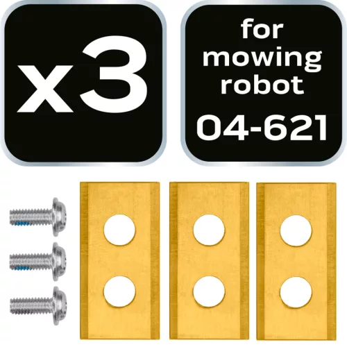 Neo Tools Fűnyírókés készlet 04-621 robotfűnyíróhoz, 3db/cs