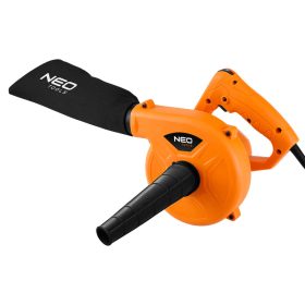   Neo Tools Lombfúvó és portalanító gép szívó funkcióval, gyűjtőzsákkal,  600W, 285km/óra légsbesség