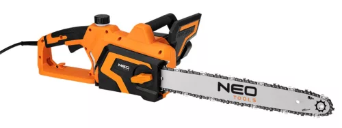 Neo Tools Elektromos láncfűrész, 2200W, 45cm-es láncvezető, szerszám nélküli láncfeszítés és csere